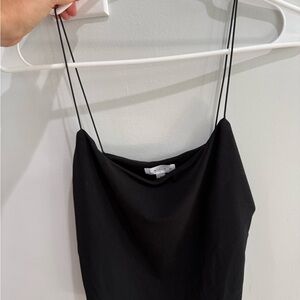 Leith Black Cowl Neck Spaghetti Strap Camisole